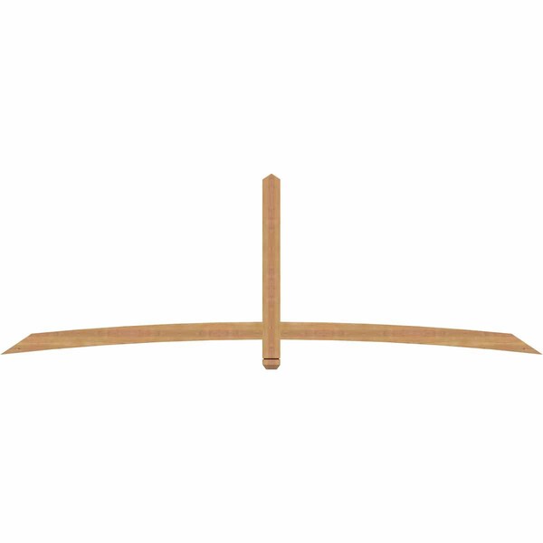 Ekena Millwork Bellingham Timber Gable Bracket, Western Red Cedar, 108"W x 36"H x 1 1/2"D x 3 1/2"F, 8/12 Pitch GBW108X36X0204BEL00SWR - main
